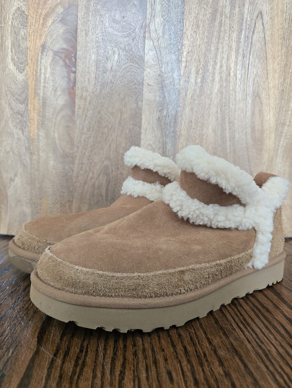 UGG Classic Ultra Mini Spillseam Genuine Shearling Bootie 9